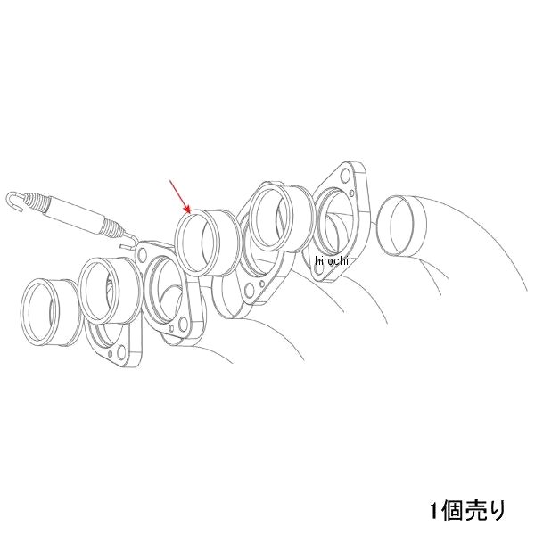 アクラポビッチ AKRAPOVIC フランジインナースリーブ S-H13S1- P-39 JP店