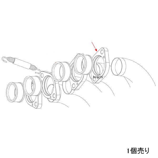 アクラポビッチ AKRAPOVIC リペアフランジ S-H10R6L- P-F40 JP店