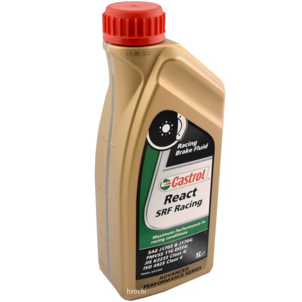 カストロール Castrol ブレーキフルード React SRF レーシング DOT4 1リットル 430191 JP店