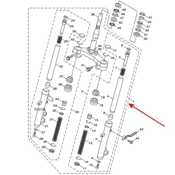 楽天市場】ヤマハ純正 フロントフォーク アセンブリ(ライト) 4P9-F3103-00 JP店 : 株式会社ヒロチー商事 楽天市場店