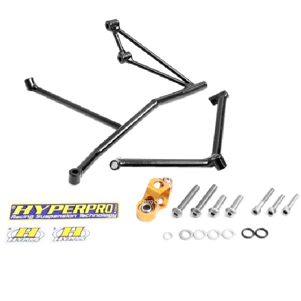 ハイパープロ HYPERPRO ステアリングダンパーステー 75mm/TYPE-1 94年-97年 Ninja ZX-9R 黒 22117020 JP店|株式会社ヒロチー商事 店