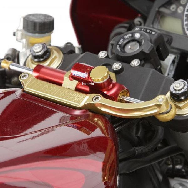 ハイパープロ HYPERPRO CNCステアリングダンパーステー 75mm/TYPE-1 04年-05年 CBR1000RR ゴールド 22111025 JP店