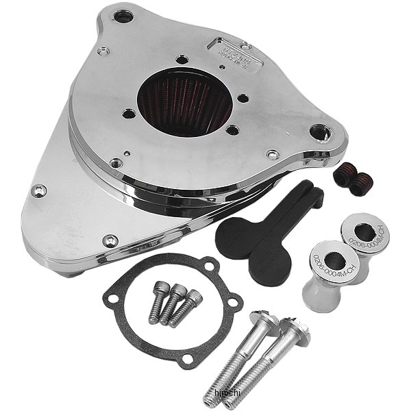 【USA在庫あり】1010-15860206-2112-CHパフォーマンスマシンエアクリーナージェットクローム93年以降BigTwin、TWIN-CAM
