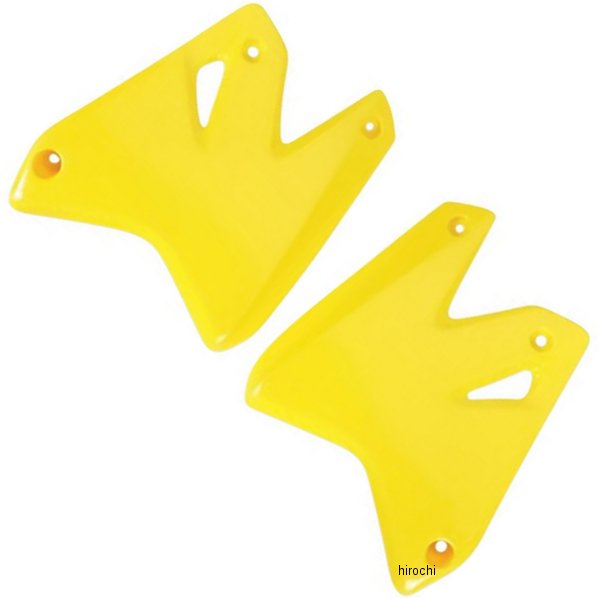【USA在庫あり】 ユーフォープラスト UFO PLAST ラジエーターカバー 00年-07年 DR-Z400、KLX400 RMイエロー 12-267-30 JP店