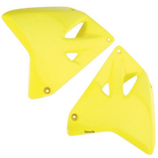 【USA在庫あり】 ユーフォープラスト UFO PLAST ラジエーターカバー 01年-08年 RM250、RM125 RMイエロー 12-268-34 JP店