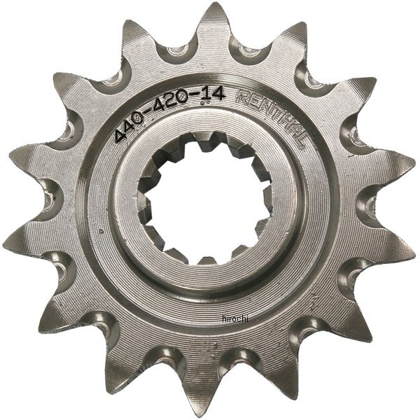 【USA在庫あり】 レンサル RENTHAL フロント スプロケット 14T/420 09年以降 KTM 65SX スチール ren440--420-14GP JP店