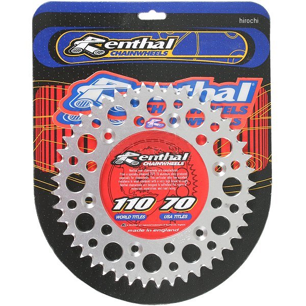 【USA在庫あり】 レンサル RENTHAL リア スプロケット 49T/520 83年以降 CRF、CR、XR アルミ シルバー ren154U-520-49GRSI JP店｜株式会社ヒロチー商事 店