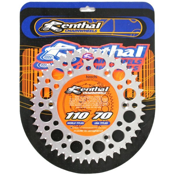 【USA在庫あり】 レンサル RENTHAL リア スプロケット 49T/520 83年以降 KTM、ハスクバーナ アルミ シルバー ren224U-520-49GPSI JP店｜株式会社ヒロチー商事 店
