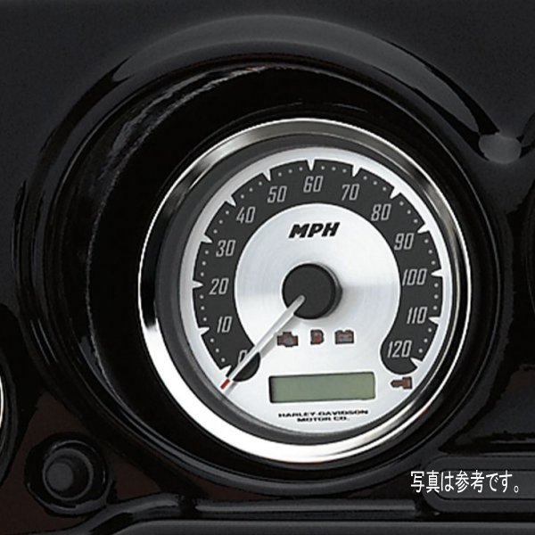 ハーレー純正 スパンアルミ 4インチスピードメーター km/h 04年-13年 67519-08 JP店