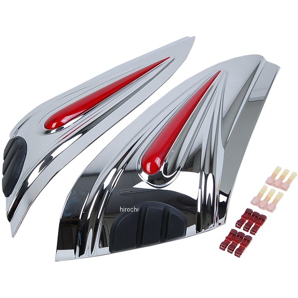 418644 ショークローム Show Chrome サドルバッグ LED スカッフ アクセント 12年以降 GL1800 左右ペア 52-816 JP店