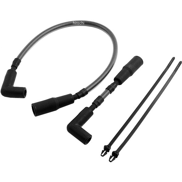 【USA在庫あり】 マグナム MAGNUM 8mm プラグコード 00年-17年 ソフテイル 黒 2104-0026 JP店