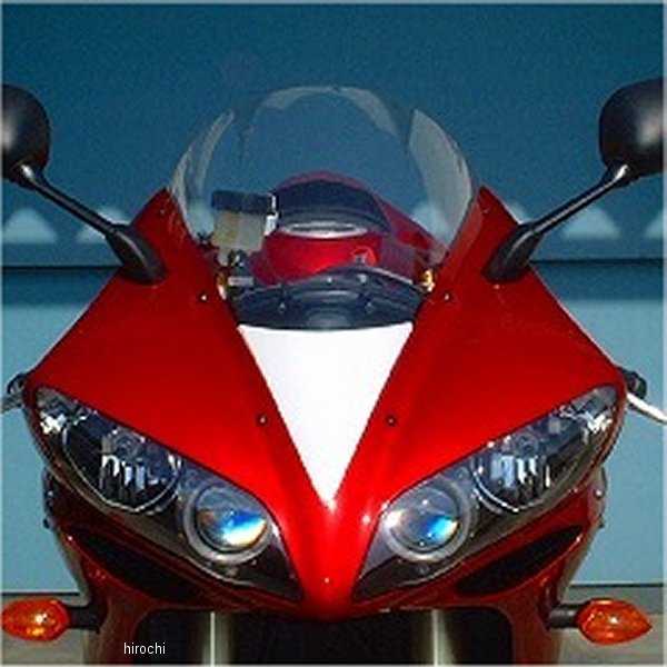 クレバーウルフ CLEVER WOLF GPスクリーン ノーマルカウル用 04年-06年 YZF-R1 クリア/赤 04R1-104-02 JP店|株式会社ヒロチー商事 店