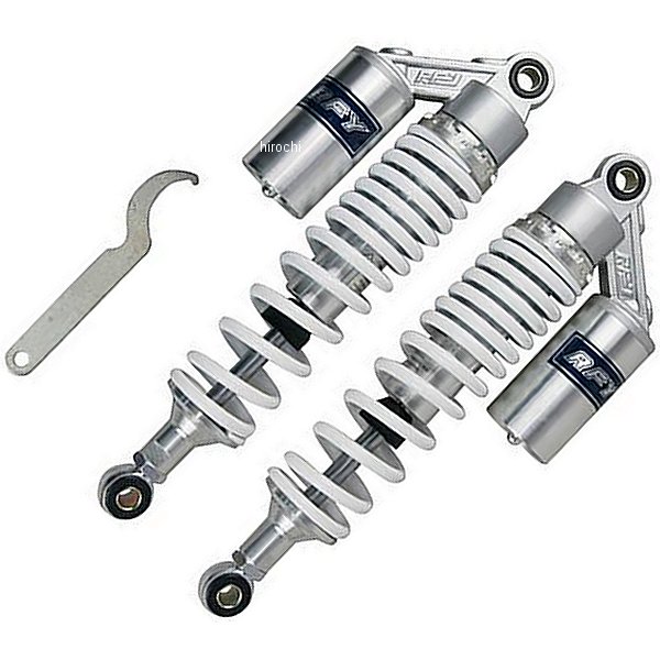 エナジープライス リアサスペンション タンク付き 340mm 白/シルバー 2本入り 013010484 JP店