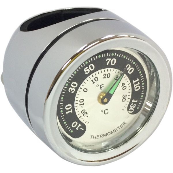 【USA在庫あり】 DRAG 温度計 ハンドルバーマウント 1インチ(25mm) クローム 2212-0724 JP店｜株式会社ヒロチー商事 店