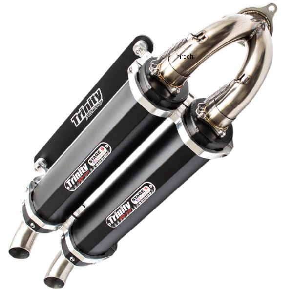 【USA在庫あり】 トリニティー Trinity Racing スリップオンマフラー 16年以降 RZR XP Turbo EPS アルミ 黒 1831-0682 JP店