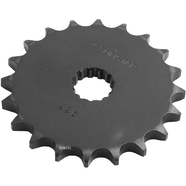 サンスター SUNSTAR フロント スプロケット 428/20T 00年以降 ドラッグスター 250 スチール 黒 226-20 JP店