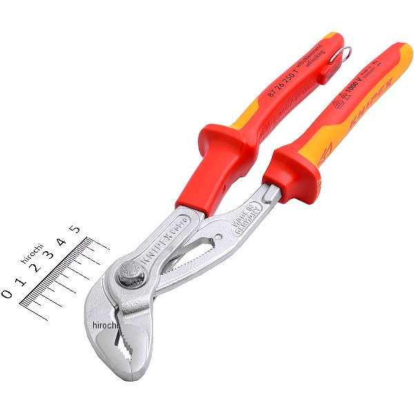 【メーカー在庫あり】 クニペックス KNIPEX 絶縁コブラ 1000V 落下防止 (BK) 8726-250TBK JP店