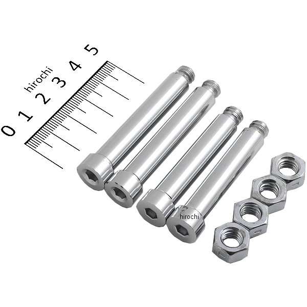 【USA在庫あり】 DRAG ボルトキット フロント キャリパーマウント 77年-83年 XL/FX クローム/ローレット DS-190706 JP店
