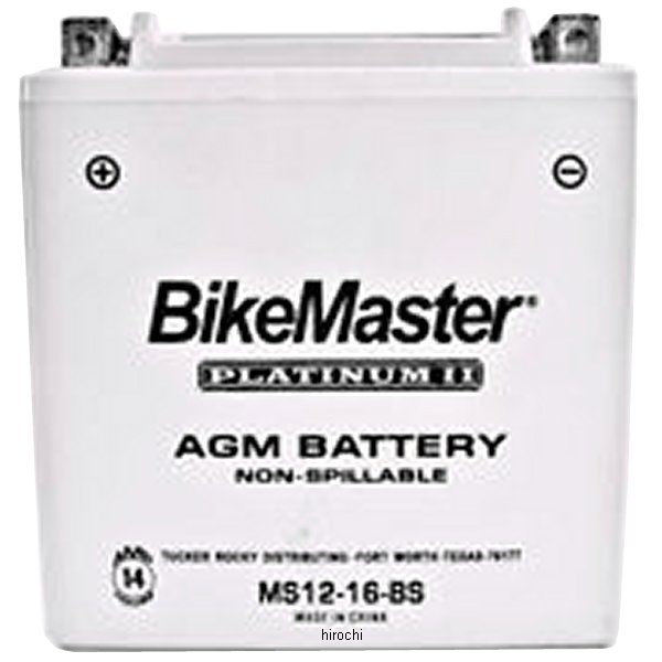 【USA在庫あり】 バイクマスター BikeMaster AGM バッテリー YTX16-BS互換 bkm780720 JP店|株式会社ヒロチー商事 店