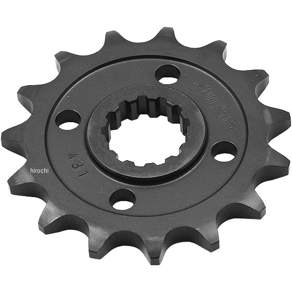 サンスター SUNSTAR フロント スプロケット 525/15T 07年-16年 Ninja 1000、Z1000 スチール 黒 431-15 JP店 4,593円