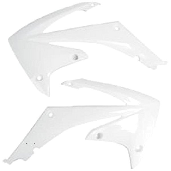 【USA在庫あり】 ユーフォープラスト UFO PLAST ラジエーターカバー 16年-18年 KX450F 白 0520-2429 JP店