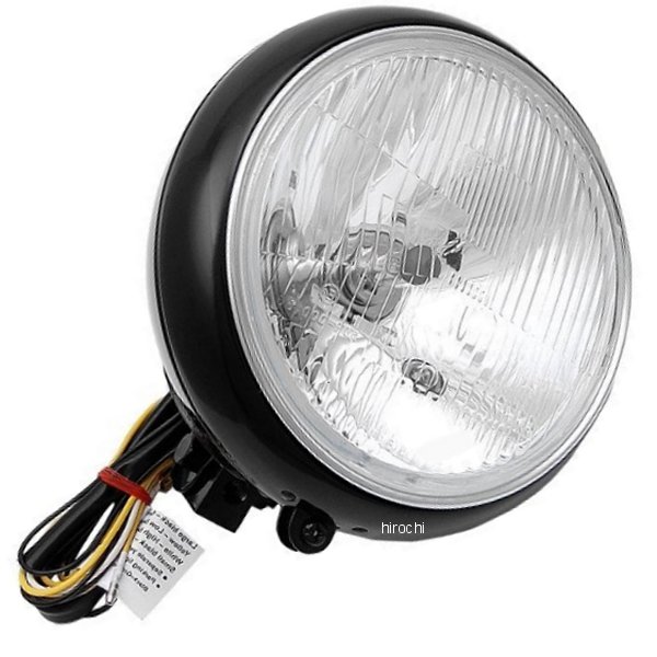 【USA在庫あり】 DRAG ヘッドライト 7インチ 60/55W 86年-17年 FLST 黒 2001-0556 JP店