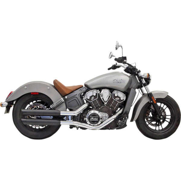【USA在庫あり】 バッサニ Bassani スリップオンマフラー 3インチ スラッシュカット 15年-18年 インディアン SCOUT 黒 1811-3397 JP店
