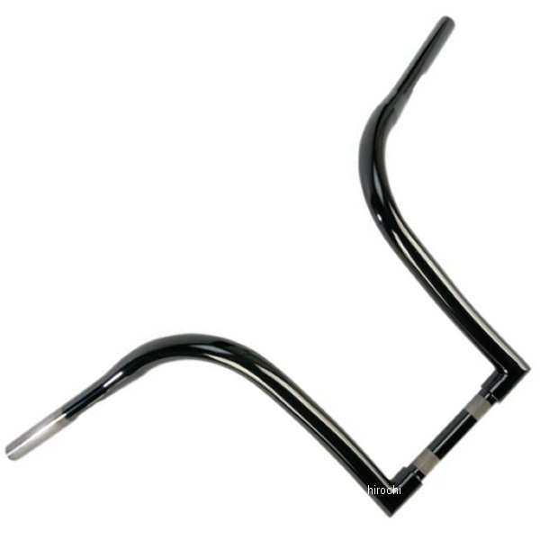 【USA在庫あり】 LAチョッパーズ LA Choppers 1.25インチ ハンドルバー ナイスカーブ Ape 12インチ 黒(つや有り) 0601-4040 JP店