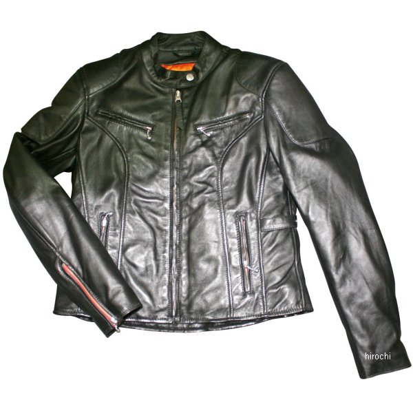 プライマル 秋冬モデル シングルライダースレザージャケット レディース 黒 Lサイズ MF-LJ130 JP店