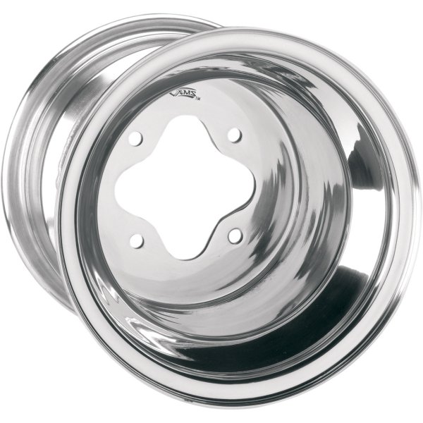 【USA在庫あり】 AMS ホイール スタンダード ポリッシュ 10X8 4/110 3+5 リア 0232-0109 JP