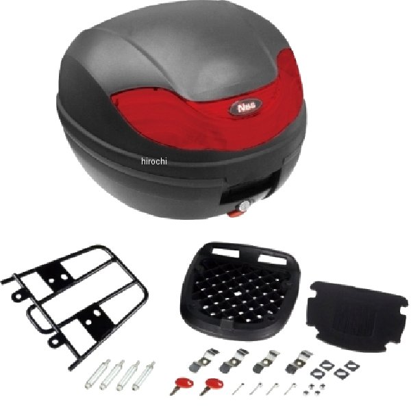 【メーカー在庫あり】 NBS バイクパーツセンター リアボックス 32L/リアキャリア セット DIO110、リード125用 907954 JP店