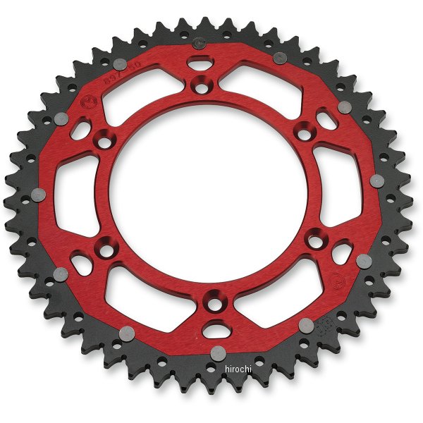 【USA在庫あり】 ムースレーシング MOOSE RACING リア スプロケット デュアル 50T 84年-17年 CR250R、CRF250R 赤 1210-1468 JP店
