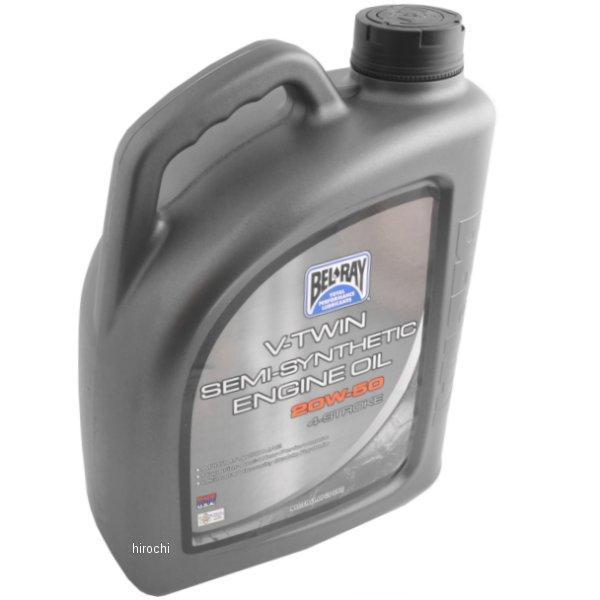 【USA在庫あり】 ベルレイ BEL-RAY 半化学合成 V-TWIN エンジンオイル 20W50 4リットル 3601-0252 JP店