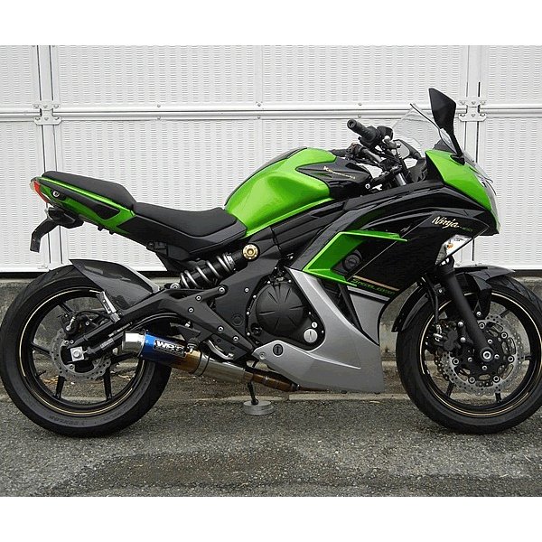 ダブルアールズ WR'S フルエキゾースト JMCA ラウンド Ninja400、Ninja400SE、Ninja400ABS ステンレス/チタン焼色 LS4420JM JP店