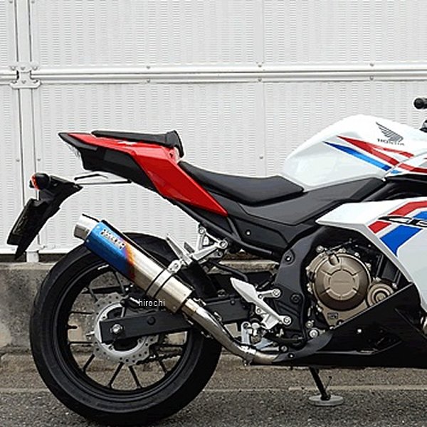 ダブルアールズ WR'S スリップオンマフラー JMCA ラウンド 16年以降 CBR400R、CBR400R ABS チタン焼色 BK1430JM JP店