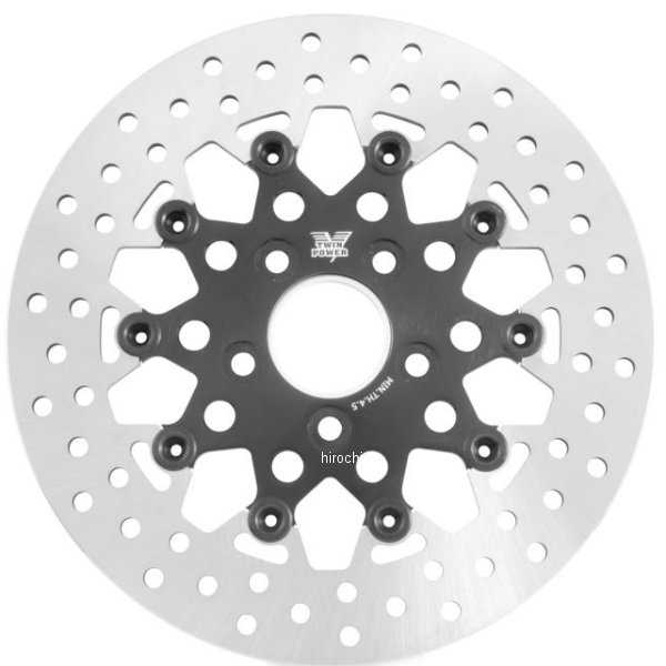【USA在庫あり】 ツインパワー TWIN POWER ローター リア 11.5インチ フローティング 84年-17年 FLH、FLT メッシュブラック twp666838 JP店｜株式会社ヒロチー商事 店