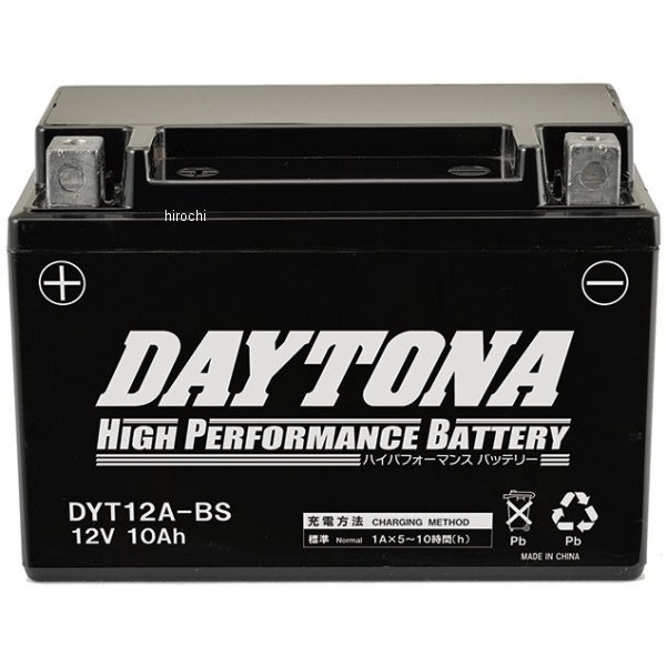 【メーカー在庫あり】 デイトナ ハイパフォーマンスバッテリー DYT12A-BS 95388 JP店