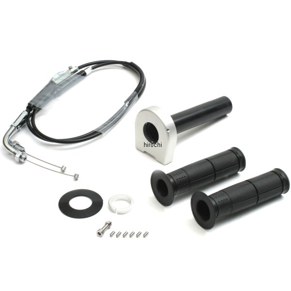 アクティブ ACTIVE スロットルキット タイプ2 φ40 13年-16年 グロム メッキ シルバー 1074037 JP店