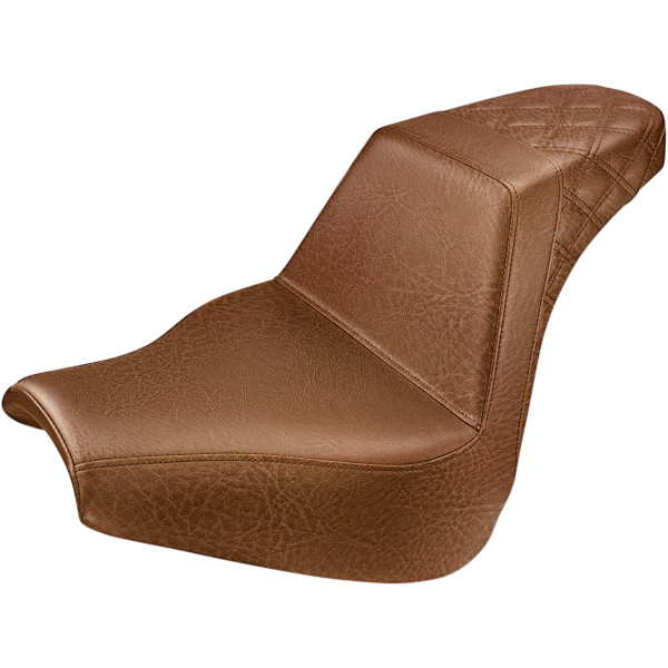 【USA在庫あり】 サドルメン Saddlemen シート Step Up FXBR Rear LS ブラウン 0802-1172 JP店