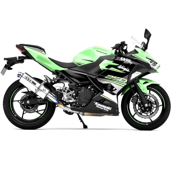 オーヴァー OVER スリップオンマフラー TTフォーミュラ 18年 Ninja250 フルチタン 17-693-03 JP店
