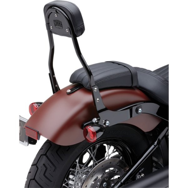 【USA在庫あり】 コブラ COBRA バックレスト デタッチ ラウンド FLDE/FLSL/FXBB 黒 1501-0593 JP店