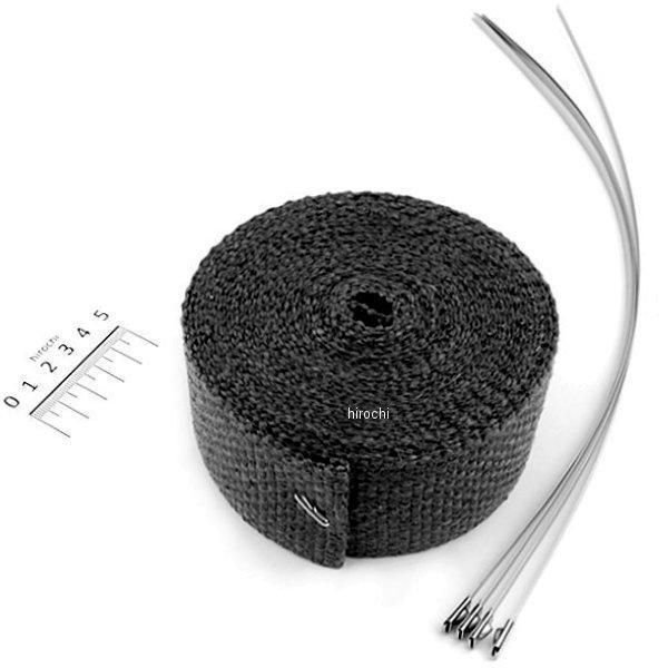 キジマ インポート マフラー用断熱材 巻き付け式 2インチ 長さ25フィート(7.5m) 黒 HDS18610669 JP店