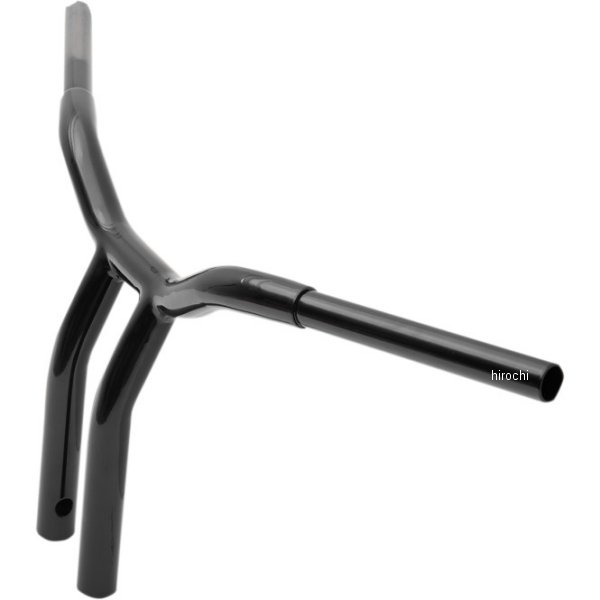 【USA在庫あり】 LAチョッパーズ LA Choppers 1.25インチ T-バー溶接 KAGE プルバック 12インチ 黒(つや有り) 0601-4941 JP店