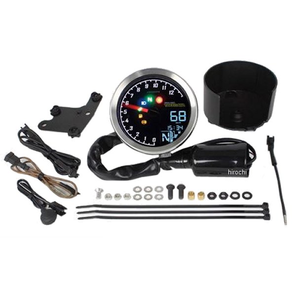 USA在庫あり】 75098-08A ハーレー純正 LED フュエルゲージ スカル JP 