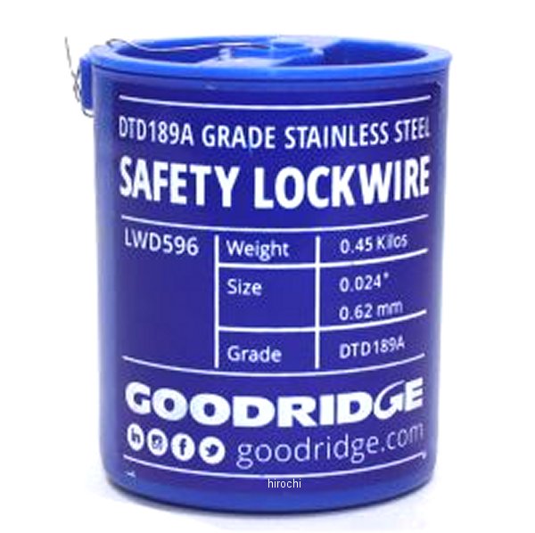 【メーカー在庫あり】 グッドリッジ ビルドアライン ロックワイヤー 0.6mm ステンレス LWD596 JP店