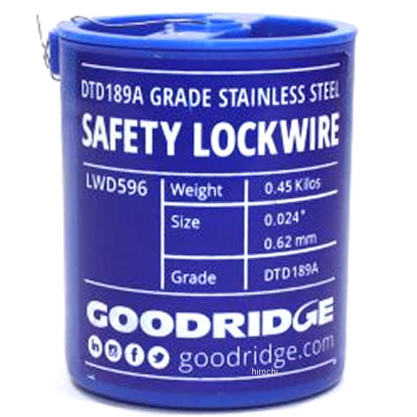 【メーカー在庫あり】 グッドリッジ ビルドアライン ロックワイヤー 0.8mm ステンレス LWD597 JP店