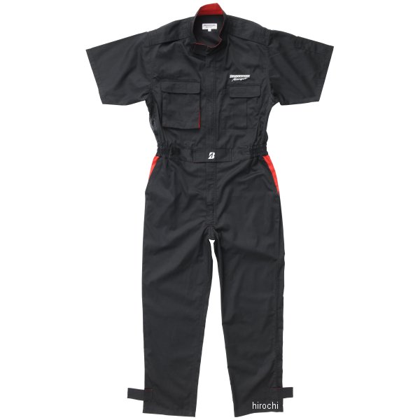 ブリヂストン BRIDGESTONE サマーピットクルースーツ ブリヂストン モータースポーツ 黒 ELサイズ 5160 9587 JP店｜株式会社ヒロチー商事 店