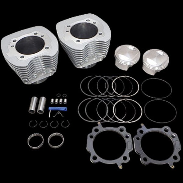 【メーカー在庫あり】 910-0596 S&Sサイクル S&S Cycle サイドワインダー シリンダー キット 99年-06年 BigTwin 100cu シルバー 020478 JP店|株式会社ヒロチー商事 店