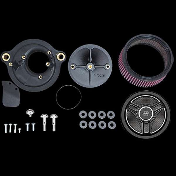 【メーカー在庫あり】 S&S ステルスエアクリーナーキット トライスポークカバー 17年以降 M8 170-0392B JP店|株式会社ヒロチー商事 店