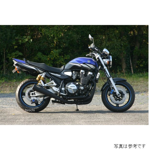 ノジマエンジニアリング メガホン サイレンサー 機械曲げステンレスフルエキゾースト 03年-06年 XJR1300 黒 NMSX215MB-J JP店｜株式会社ヒロチー商事 店